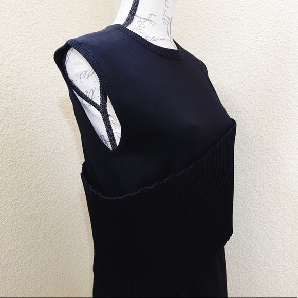 J.W. Anderson Black Banded Sleeveless Knit Tank M - Picture 3 of 10